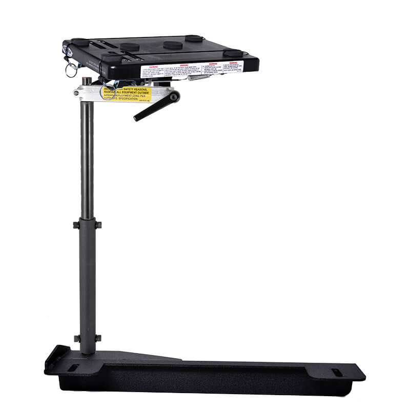 No Holes Mount – Laptop Mount – Dodge Charger (2011+) Police Package – Seat Bolt Mounted