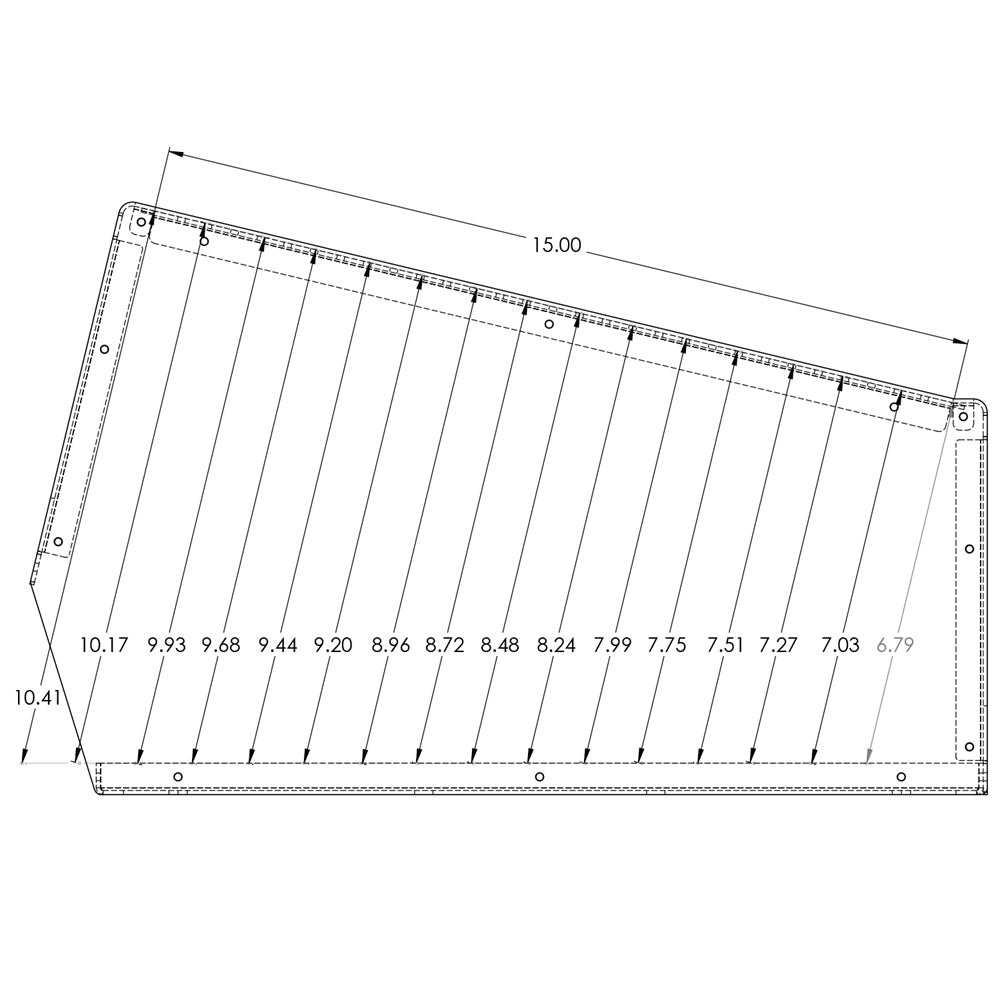 Standard Console – 15" – Large Sloped Equipment Console