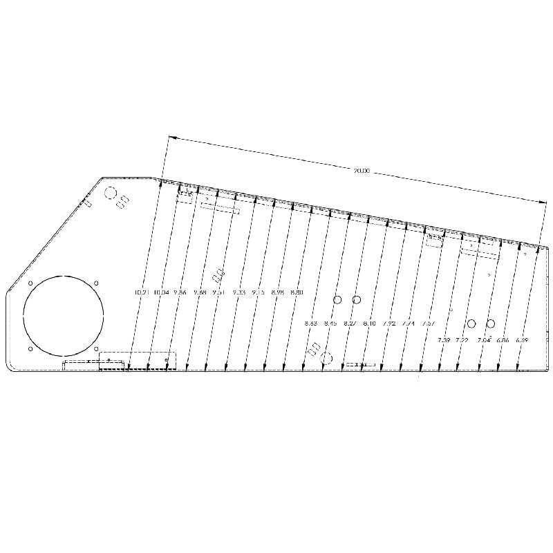 Standard Console – 20" – Wide Body AR/ZRT Secure Weapon Console