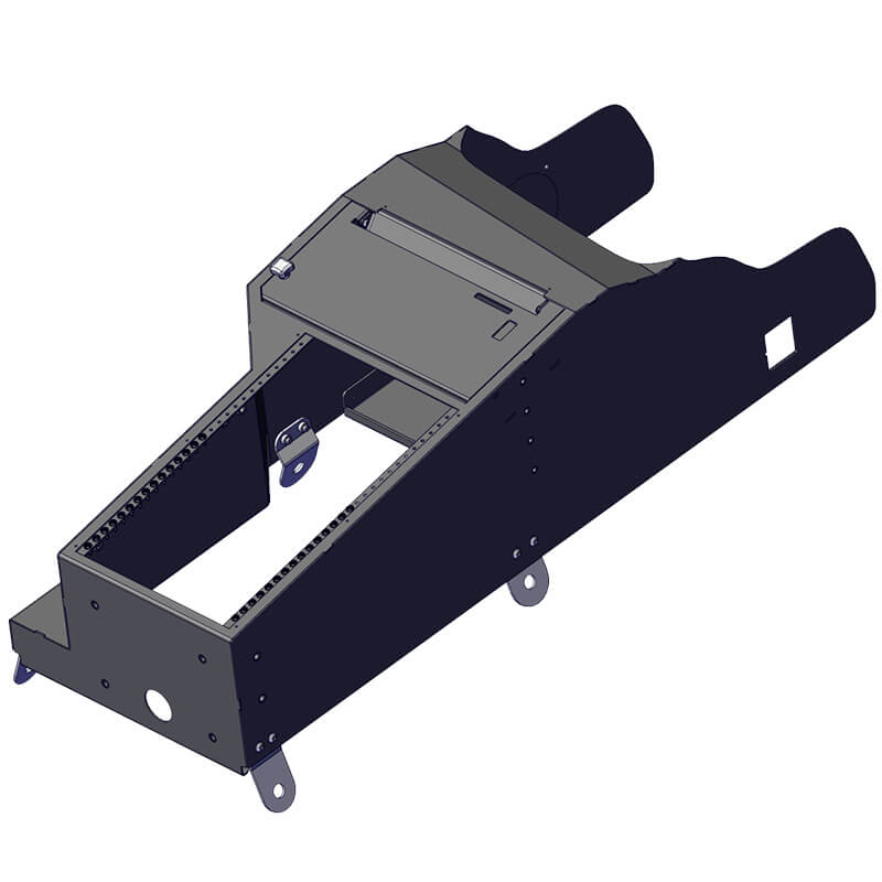 Contour Console – 14" – DGS / Integrated Printek–Brother Horizontal Contour (CHEVY TAHOE 2025+)