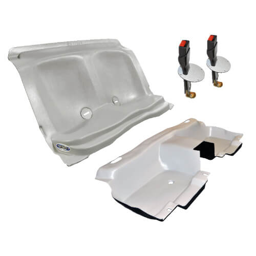 Seat Replacement System – Bio-Seat with Floor Pan and Seat Belt Extenders for Dodge Charger (2019+)