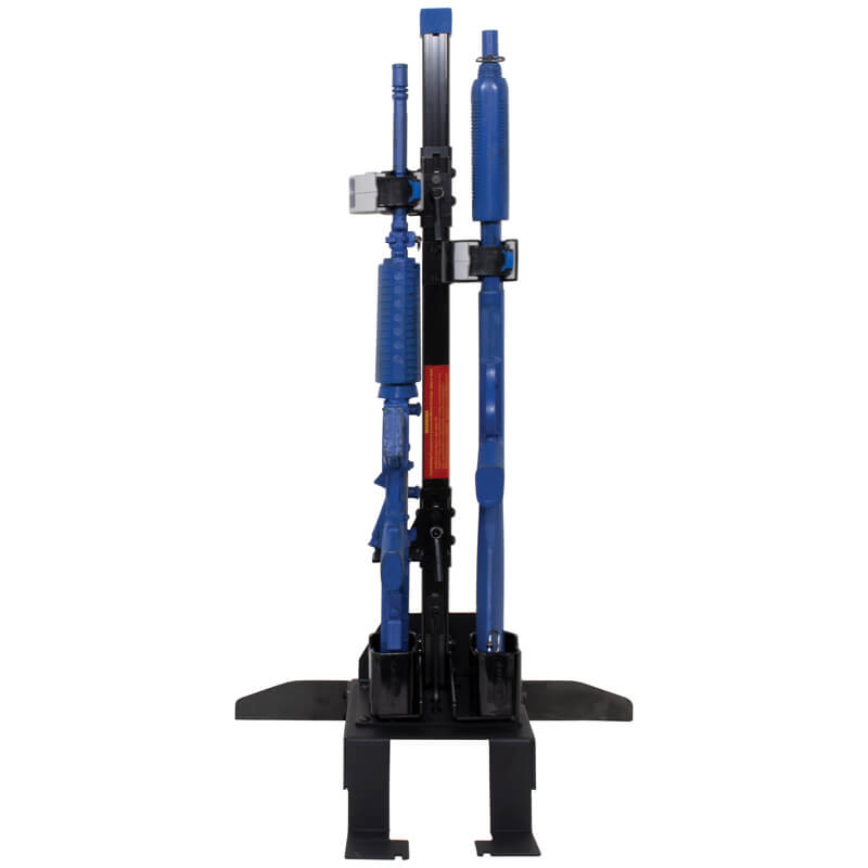 Gun rack – dual weapon, vertical, rear seat mount (Ford PI Utility 2020+, AR / 870)