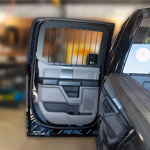 Window Armor – Ford F-150 (2016+), F-250 (2019+) Door & Rear Bar-Style Window Armor (OEM Doors)