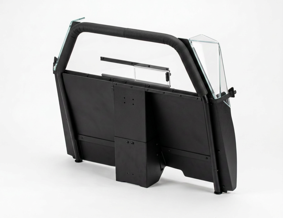 Partition – space creator with bidirectional recessed housing (Chevy Tahoe 2021+)