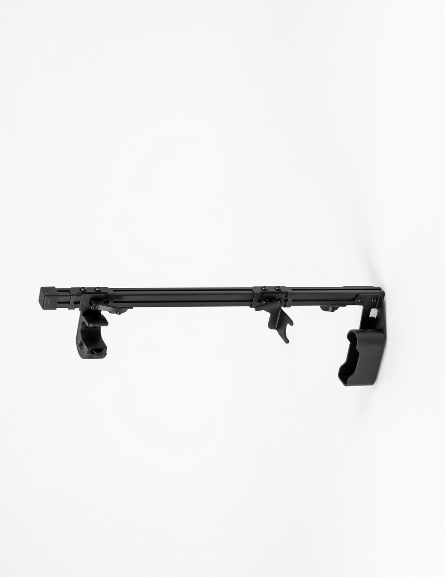 Gun Rack – Partition Mount – Horizontal – Single (AR – Grip Down – ZRT)