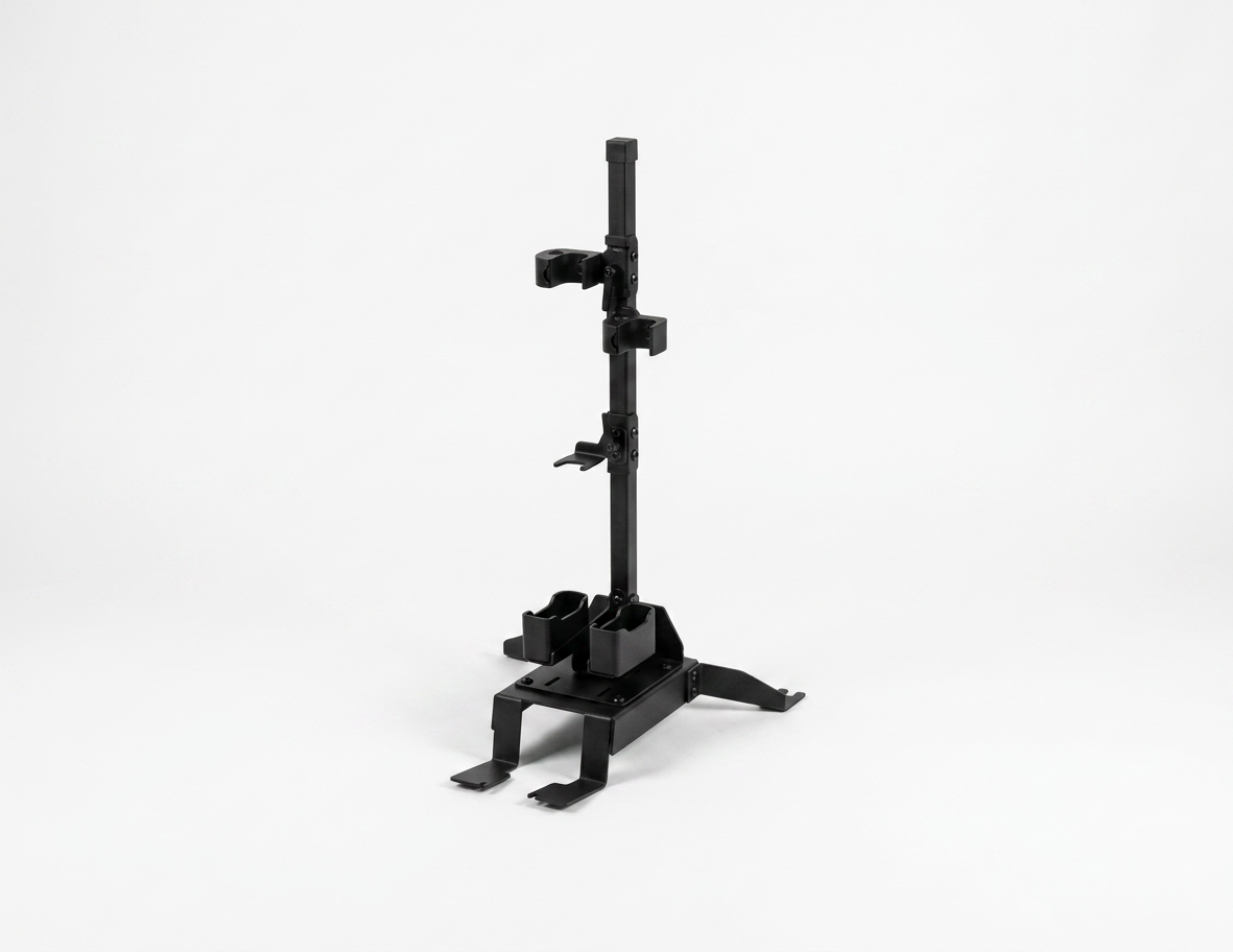 Gun Rack – Rear Seat Mount – Vertical – Dual (AR/870 – ZRT) (Ford PI Utility 2020+)