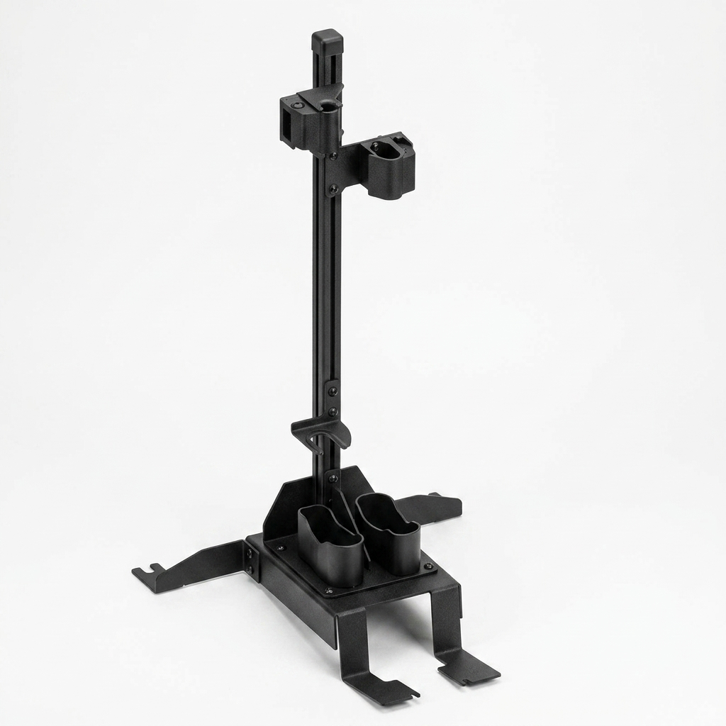 Gun Rack – Rear Seat Mount – Vertical – Dual (AR/870 – Standard) (Ford PI Utility 2020+)