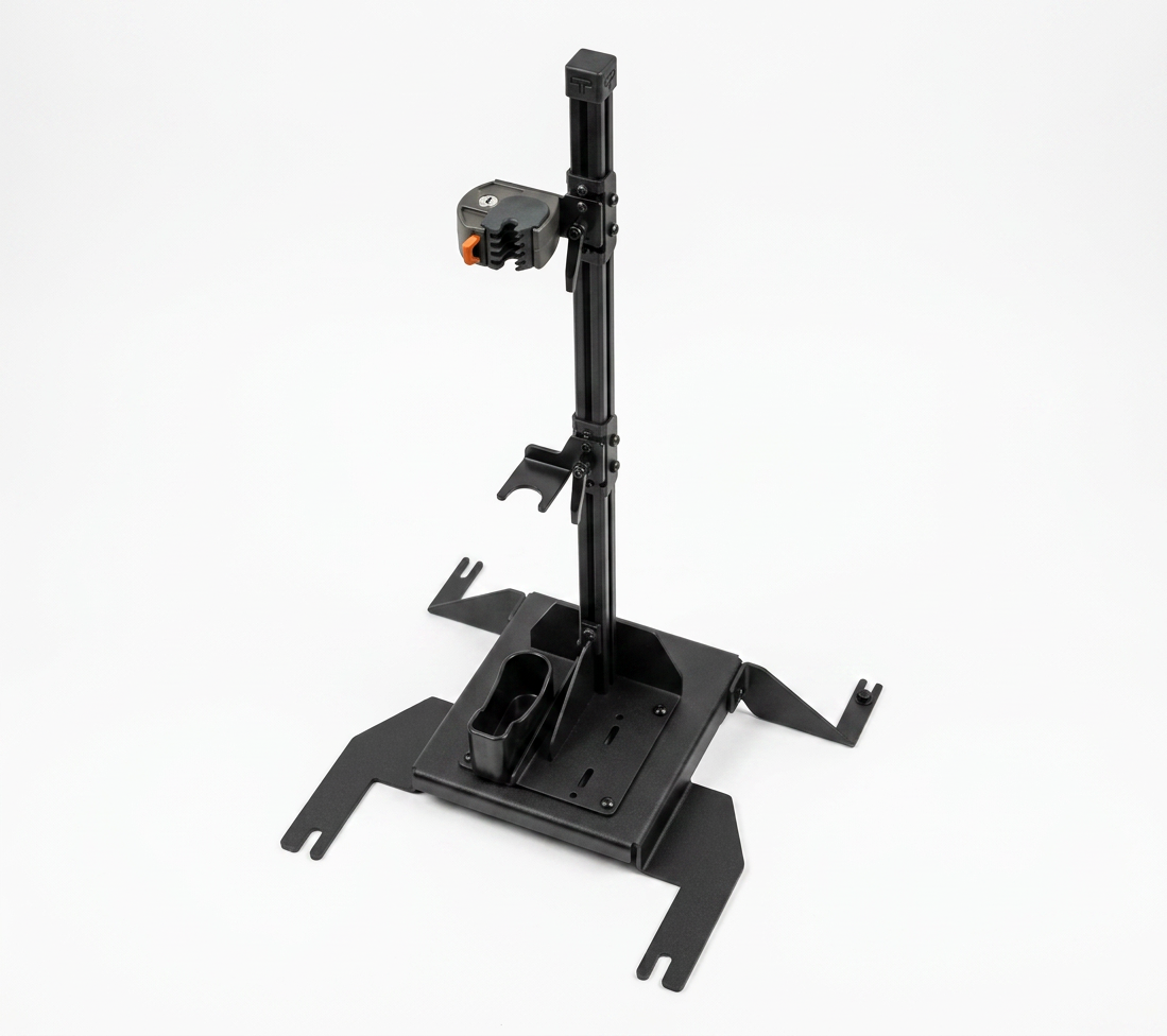 Gun Rack – Floor Mount – Vertical Single AR (ZRT Lock, Tahoe 2021+)
