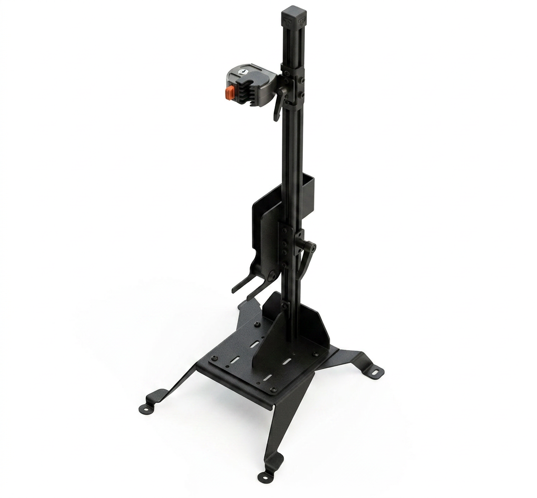 Gun Rack – Floor Mount – Vertical Single AR Secure (ZRT Lock, Durango 2021+)