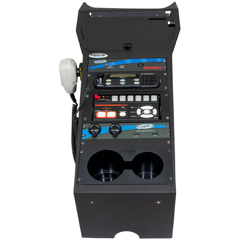 Contour Console – 16" – Integrated Printek–Brother Horizontal Contour (DODGE DURANGO PURSUIT 2021+)