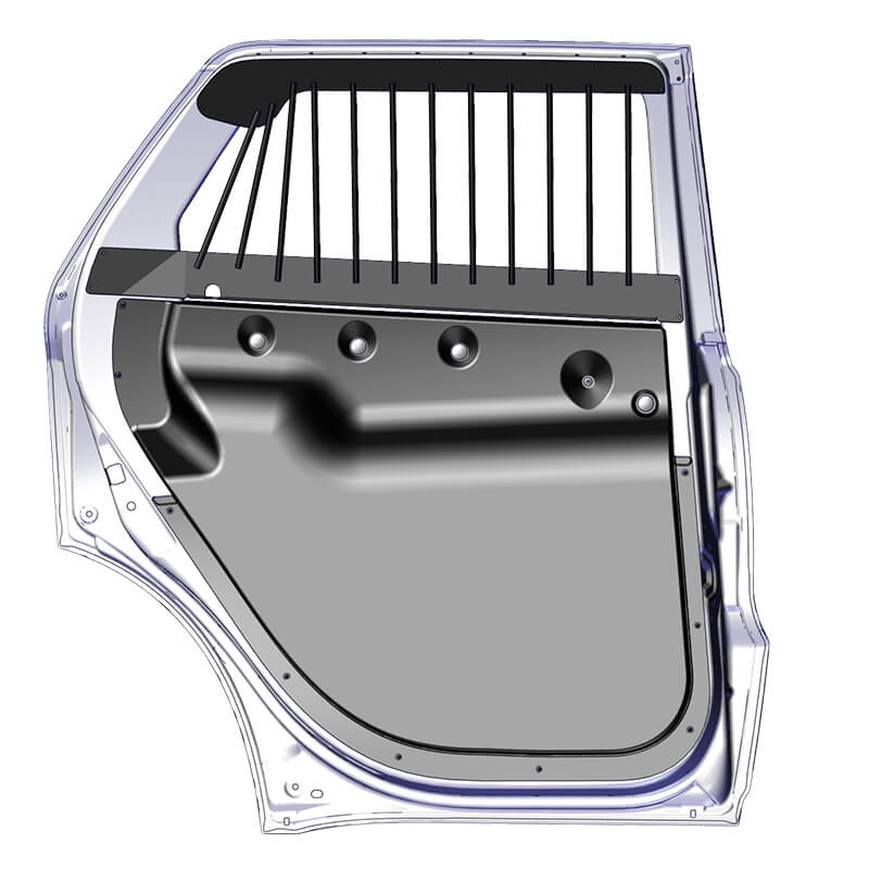 Window Armor + Door Panel – Bar-Style Window Armor & ABS Door Panel Package (Dodge Durango 2019+)