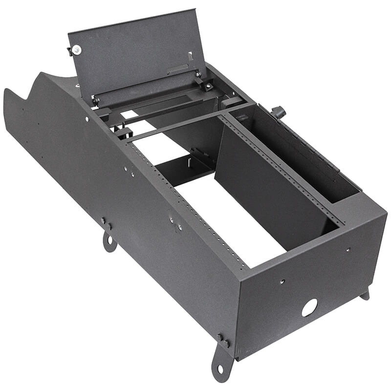 Contour Console – 14" – Integrated Printek–Brother with Locking Lid Horizontal Contour (CHEVY TAHOE 2021–2024)
