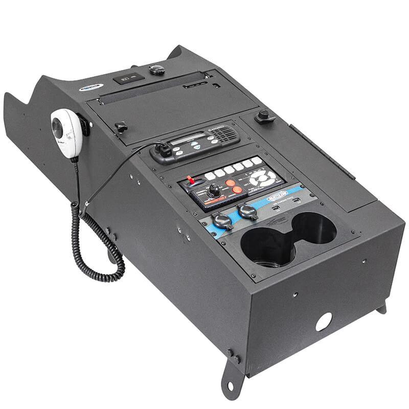 Contour Console – 14" – Integrated Printek–Brother with Locking Lid Horizontal Contour (CHEVY TAHOE 2021–2024)