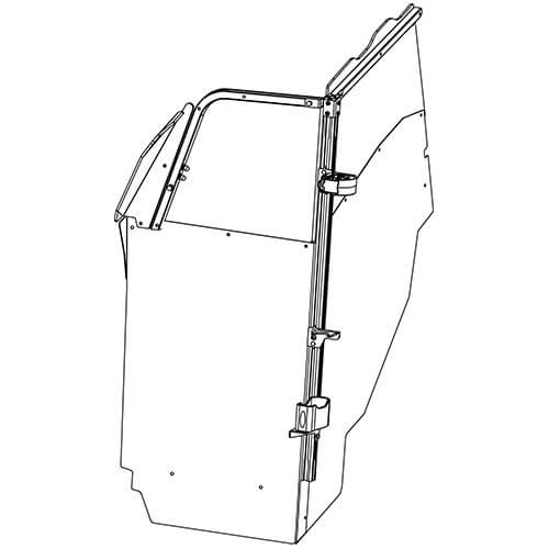 Gun rack – single weapon, vertical, single-cell mount (Dodge DCR & Durango, AR)