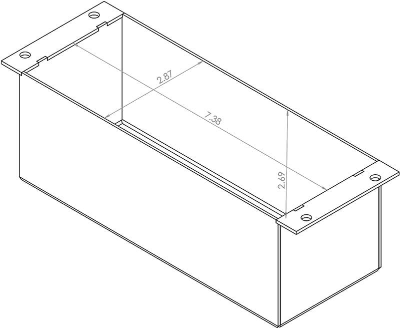 Accessory – 3" Utility Box (Faceplate Mount)