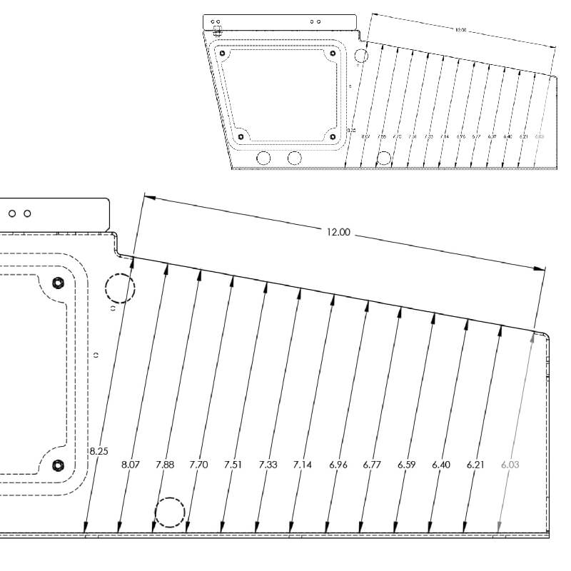 Standard Console – 12" – AK-12 Computer Workstation Console
