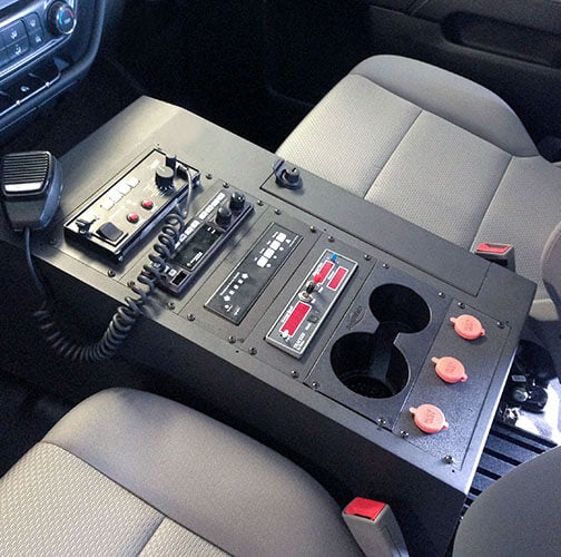 Standard Console – 20" – Wide Body Console with Locking Side Storage