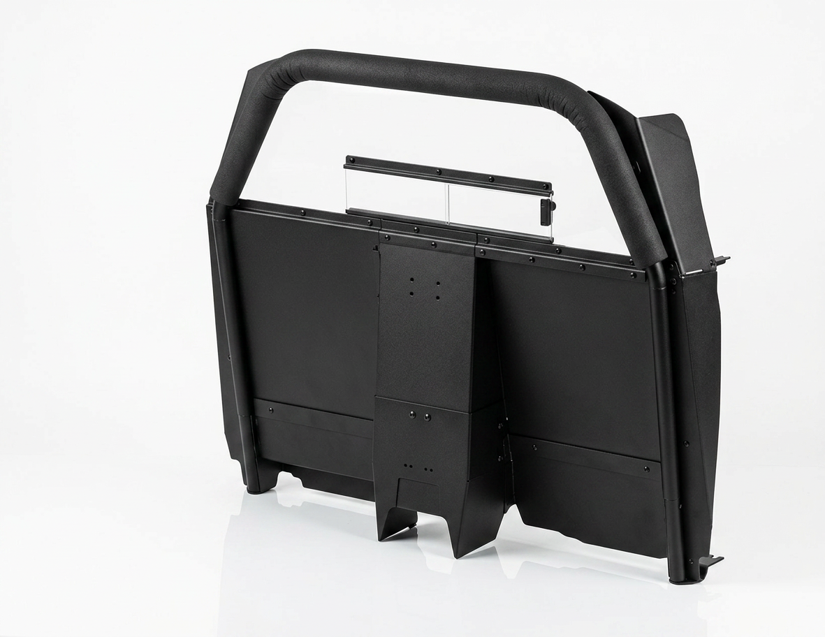 Partition – space creator with bidirectional recessed housing (Ford PI Utility 2020+)