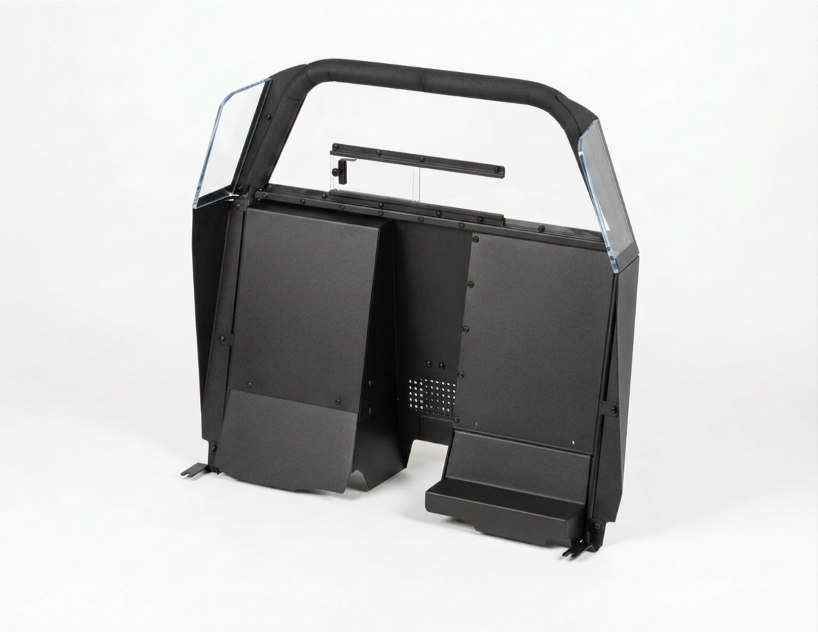 Partition – space creator with bidirectional recessed housing (Ford PI Utility 2020+)