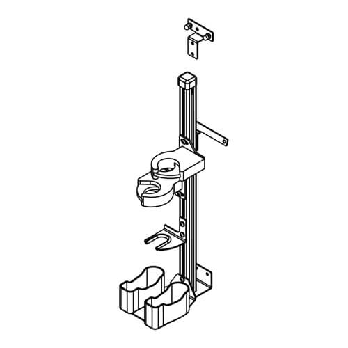 Gun Rack – Partition Mount – Vertical – Dual (AR + 870)