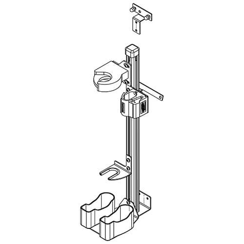 Gun Rack – Partition Mount – Vertical – Dual (AR + 870)