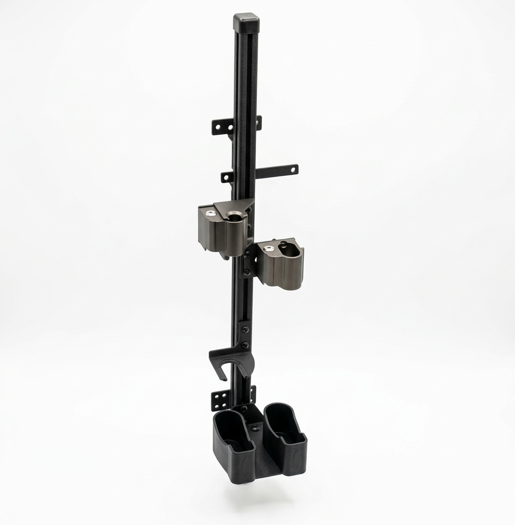 Gun Rack – Partition Mount – Vertical – Dual (AR + 870 – GL3XL)
