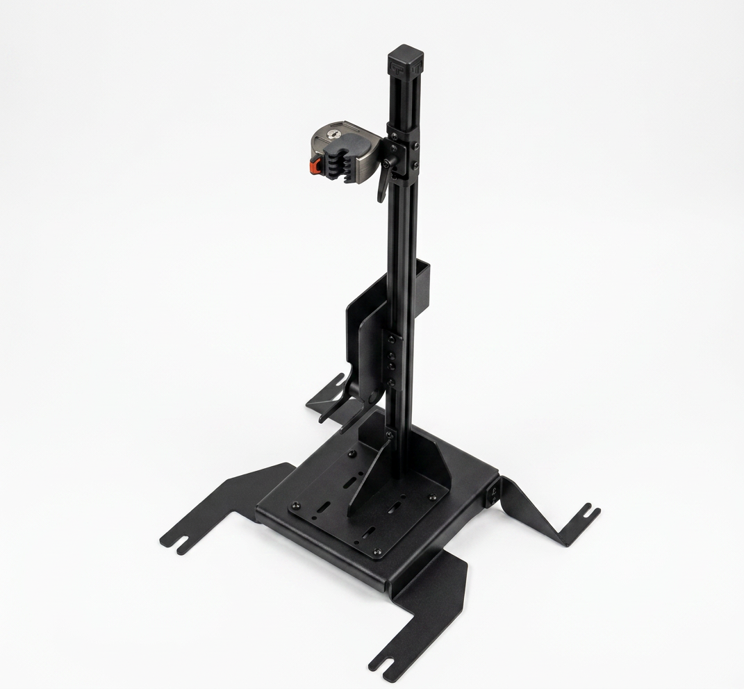 Gun Rack – Floor Mount – Vertical Single AR Secure (ZRT Lock, Tahoe 2021+)