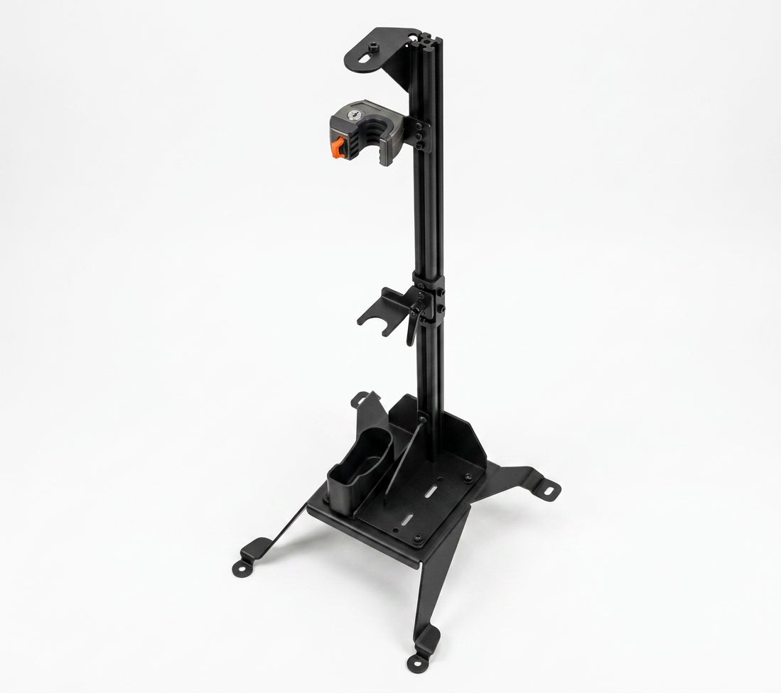 Gun Rack – Floor Mount – Vertical Single AR Suppressor Compatible (ZRT Lock, Durango 2021+)