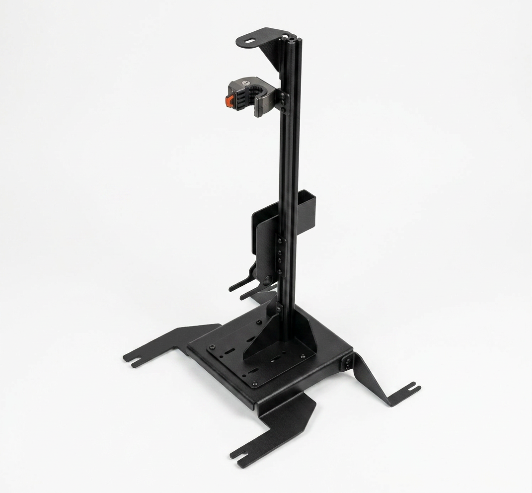 Gun Rack – Floor Mount – Vertical Single AR Suppressor Secure (ZRT Lock, Tahoe 2021+)