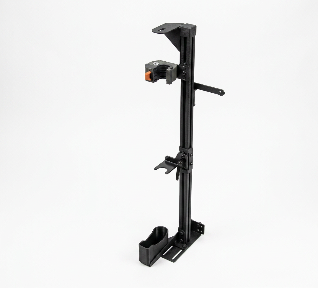 Gun Rack – Partition Mount – Vertical Single AR Suppressor Compatible (ZRT Lock)