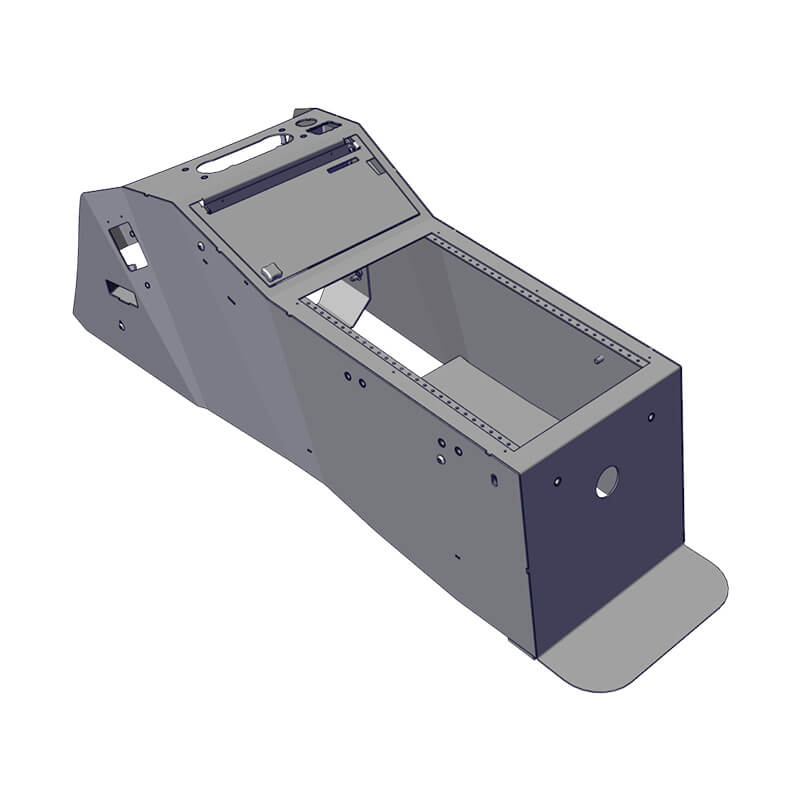 Contour Console – 14" – Integrated Printek–Brother Max Depth Horizontal Contour (FORD PI UTILITY 2020+)
