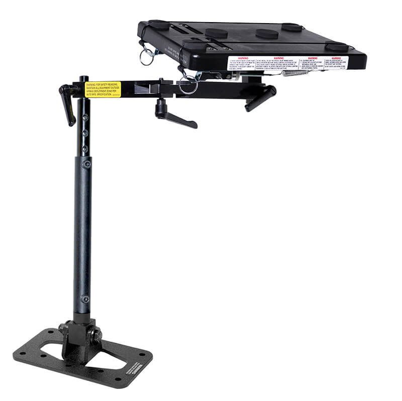Universal Computer Mount with 12" Rod – Floor Mount