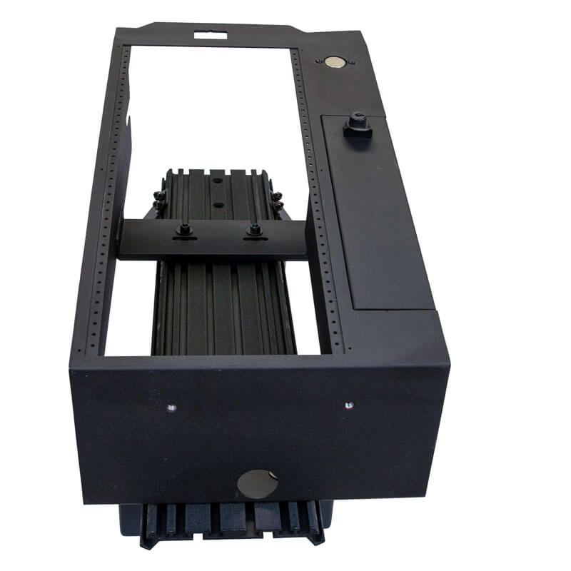 Contour Console – 20" – Horizontal Contour with Locking Lid (FORD F-150 SSV/PR 2021+ · FORD F-250 2023+)