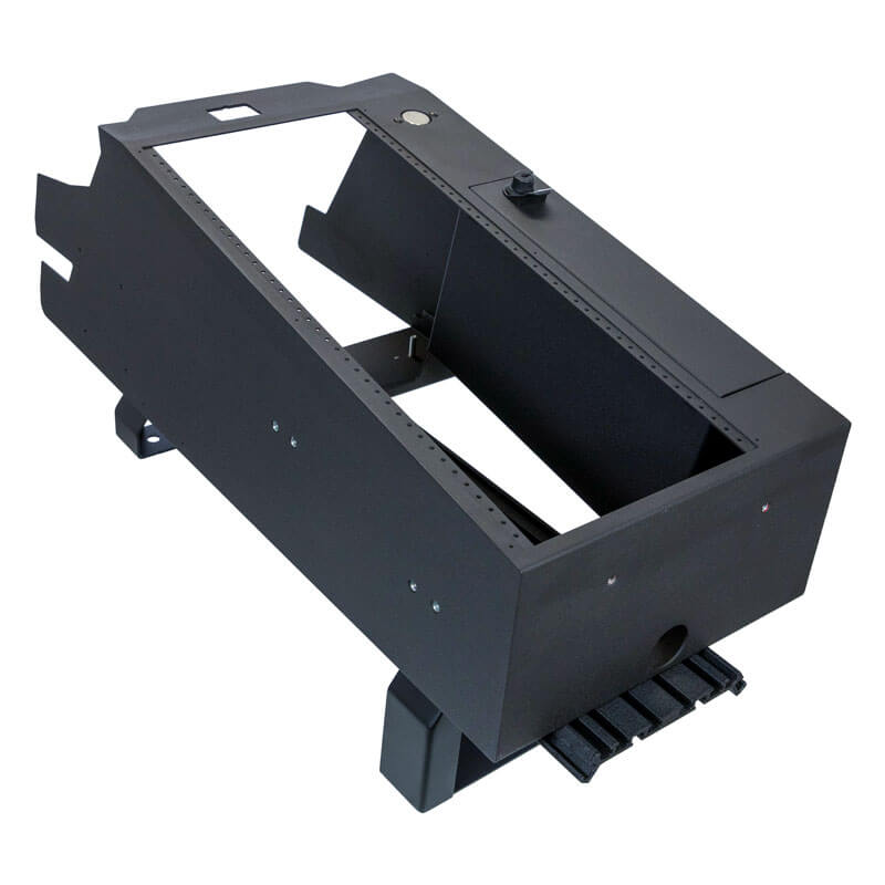 Contour Console – 20" – Horizontal Contour with Locking Lid (FORD F-150 SSV/PR 2021+ · FORD F-250 2023+)